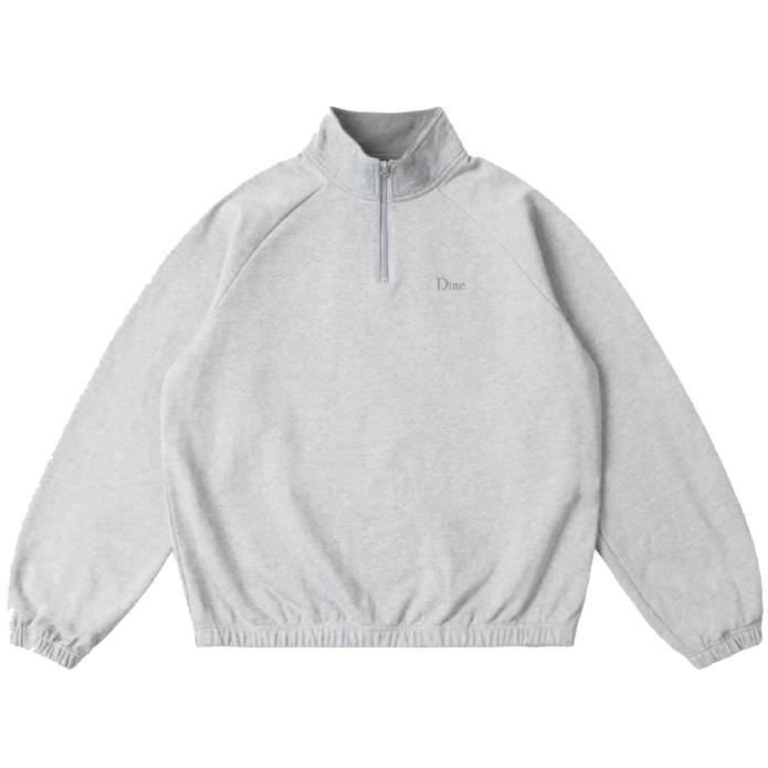 Classic Terry Quarter Zip (Heather Gray)