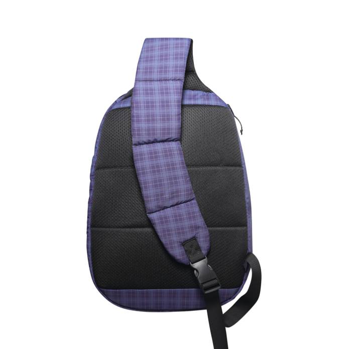 Express Shoulder Bag (Navy Plaid)