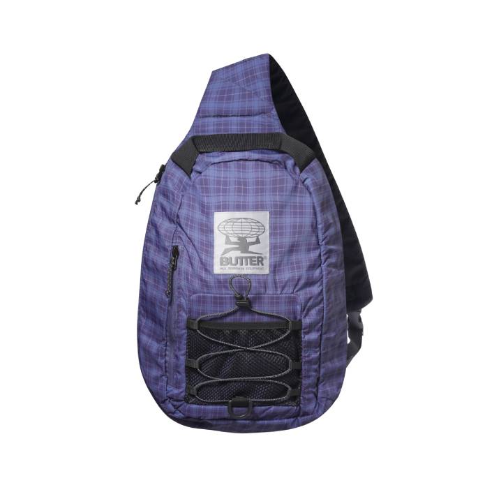 Express Shoulder Bag (Navy Plaid)
