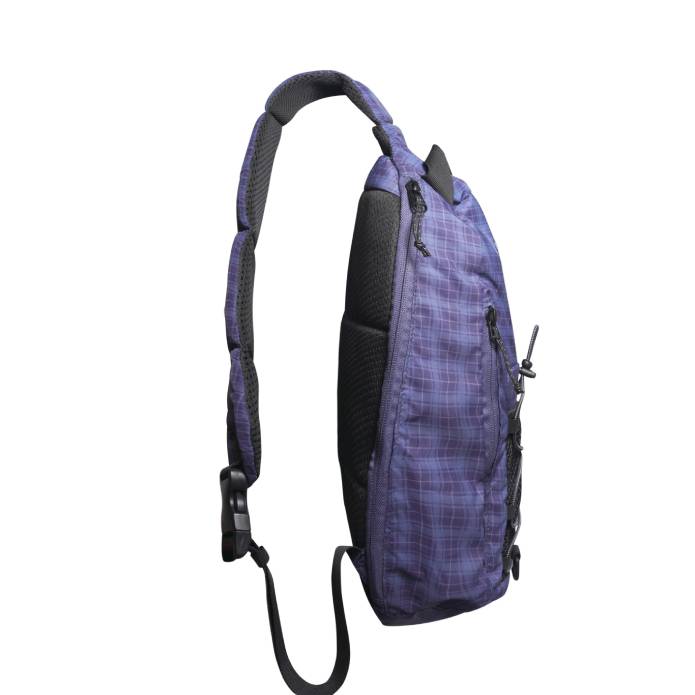 Express Shoulder Bag (Navy Plaid)