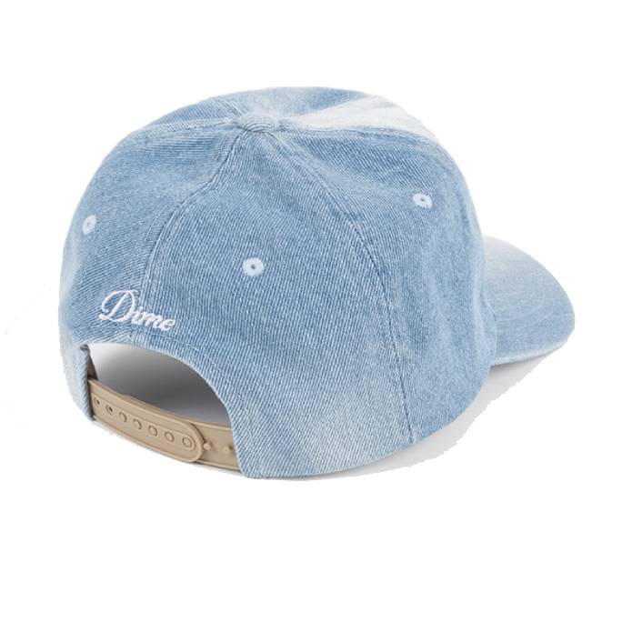 Cursive Denim Worker Cap (Blue Washed)