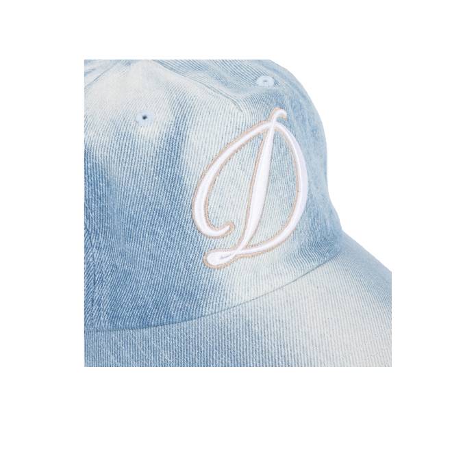 Cursive Denim Worker Cap (Blue Washed)