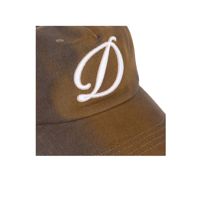 Cursive Denim Worker Cap (Brown Washed)