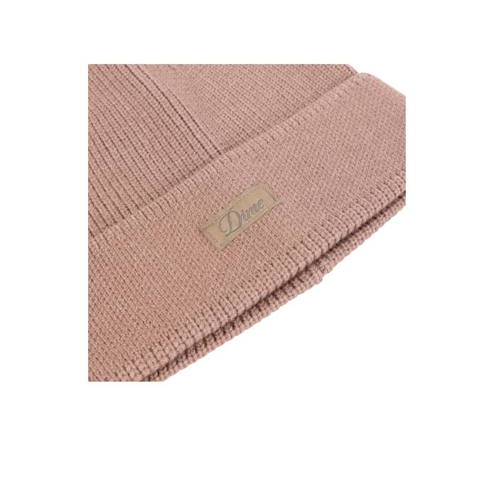 Cursive Rib Beanie (Camel)