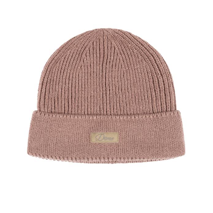 Cursive Rib Beanie (Camel)