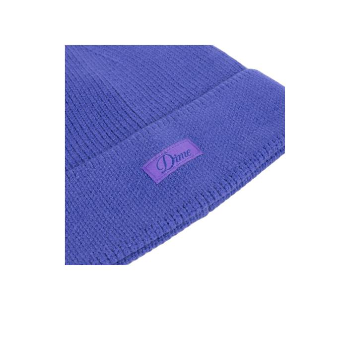 Cursive Rib Beanie (Purple)
