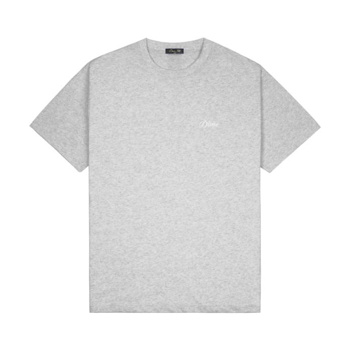 Cursive Small Logo T-Shirt (Heather Gray)