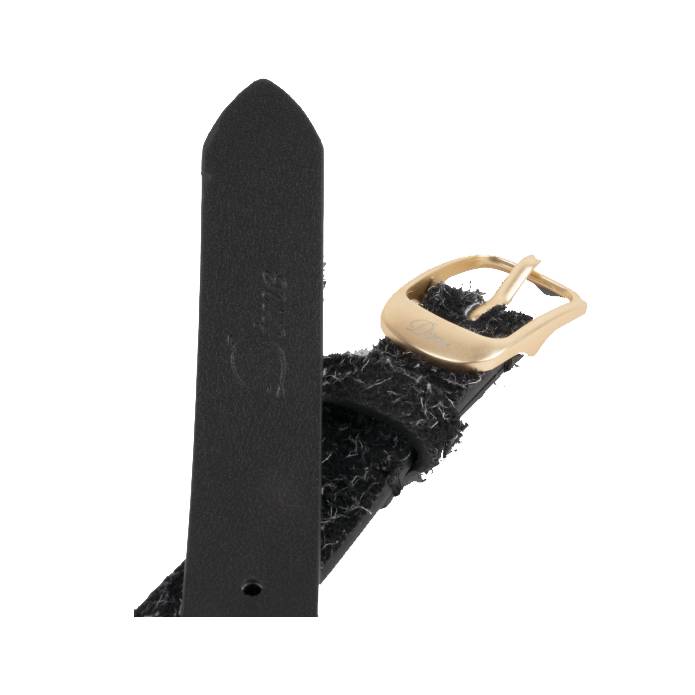 Dress Leather Belt (Shaggy Black)
