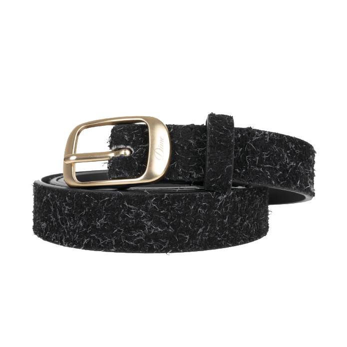 Dress Leather Belt (Shaggy Black)