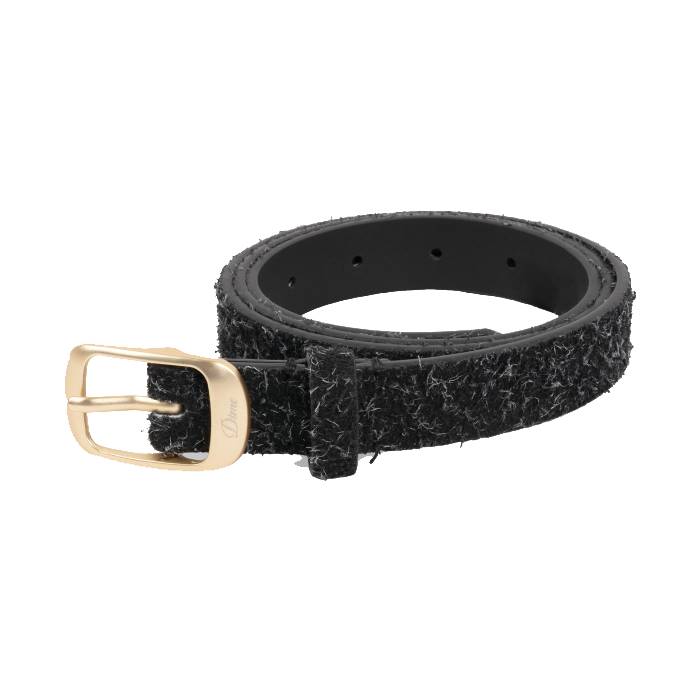 Dress Leather Belt (Shaggy Black)