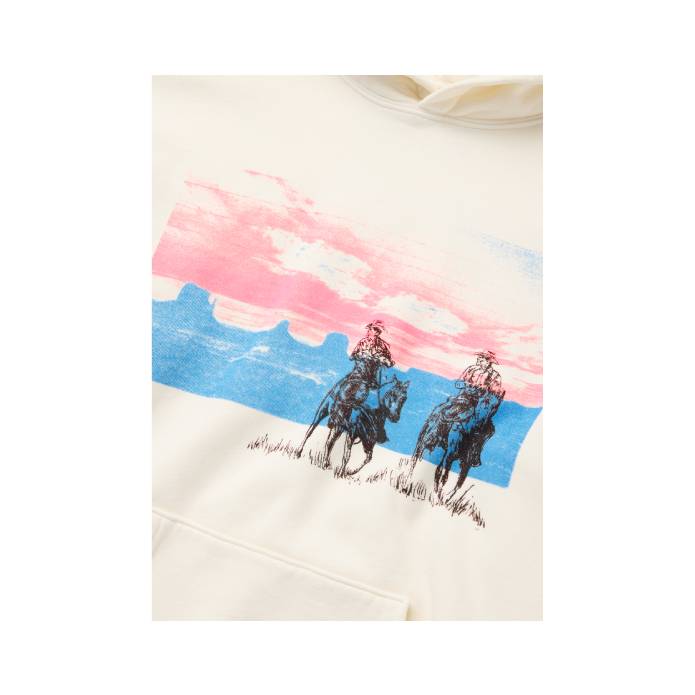 Drifting A Blue Pullover Hoodie (Bone)