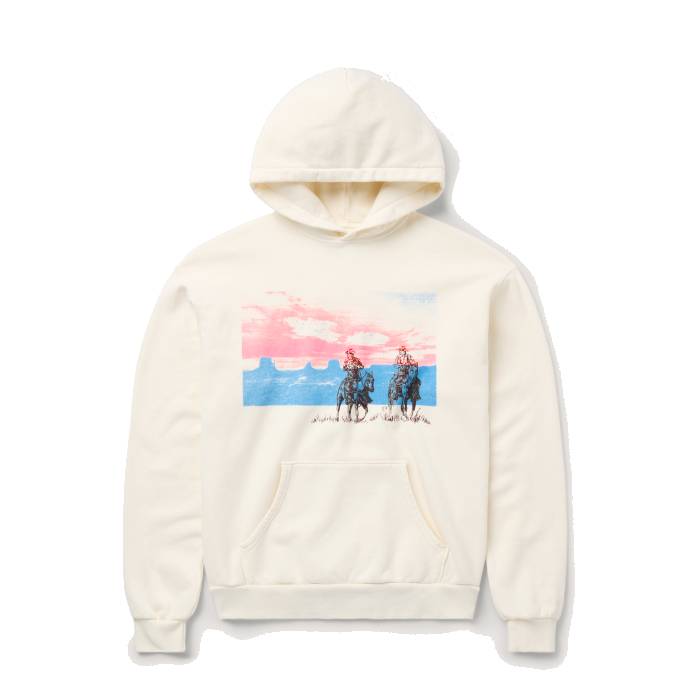 Drifting A Blue Pullover Hoodie (Bone)