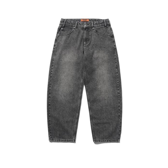 Drummer Baggy Denim Jeans (Streaky Black)