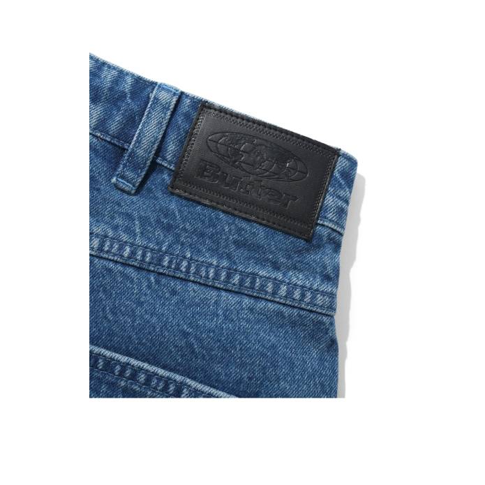 Drummer Baggy Denim Shorts (Stone Wash Blue)
