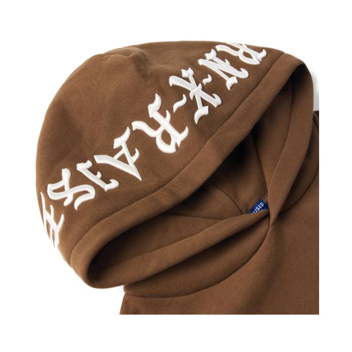 Embroidered Hoodie (Walnut w/Cream)