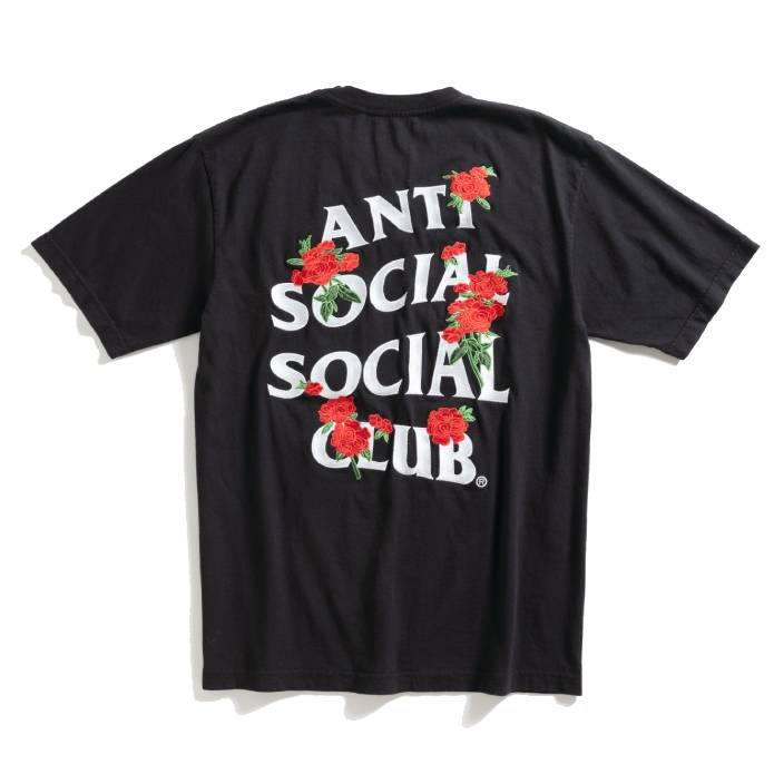 Embroidered Rose Kkotch Tee (Black)