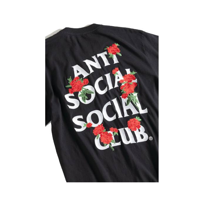 Embroidered Rose Kkotch Tee (Black)