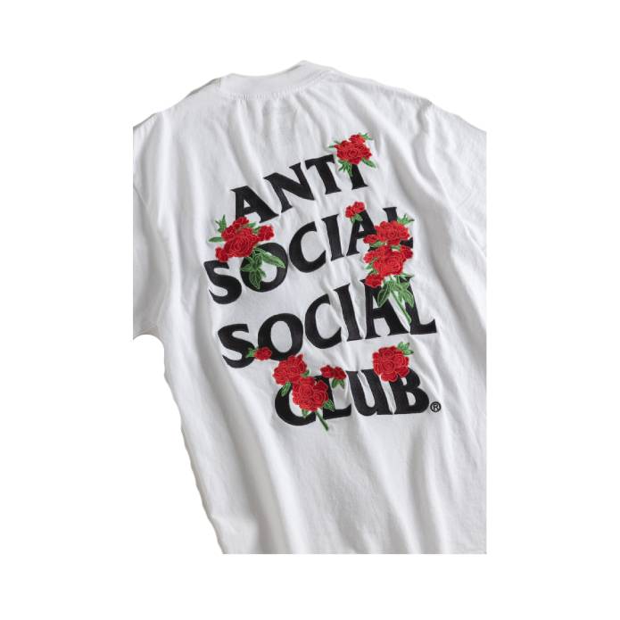 Embroidered Rose Kkotch Tee (White)