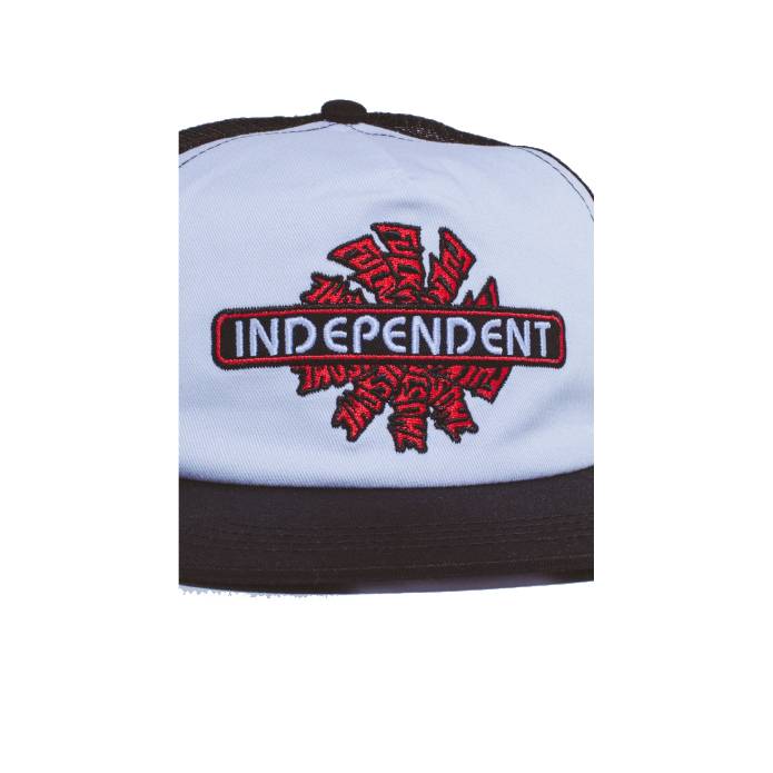 FA x Independent Spiral Logo Trucker (White/Black)