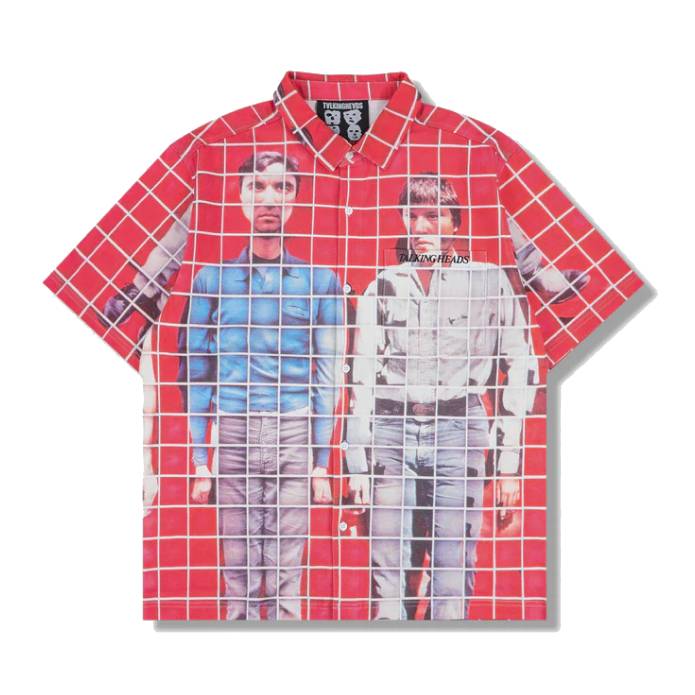 Food Button Up (Red)
