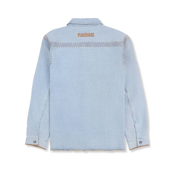 Fortress Denim Button Up (Washed Indigo)