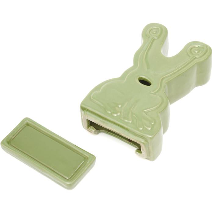 Frog Ceramic Incense Holder (Light Green)