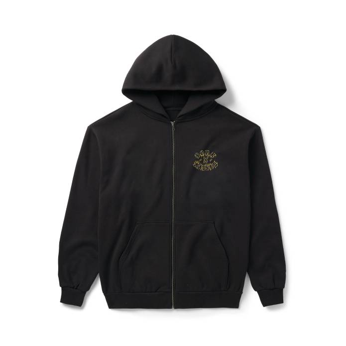 Guadalupe Zip-Up Hoodie (Black)