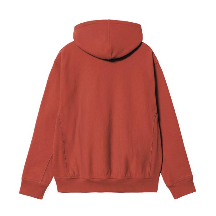 Hooded American Script Sweat (Oxide Red)