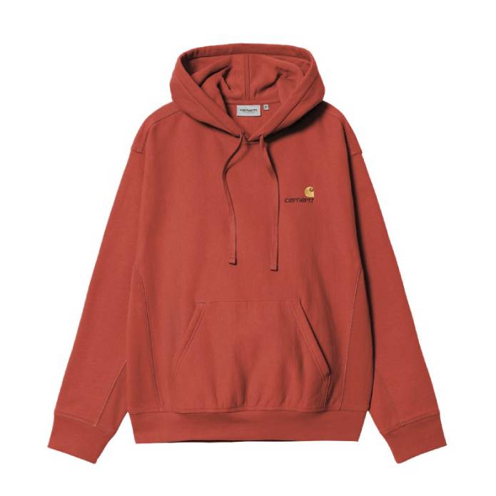 Hooded American Script Sweat (Oxide Red)