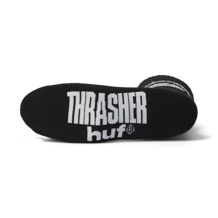 HUF x Thrasher Logo Sock (Black)