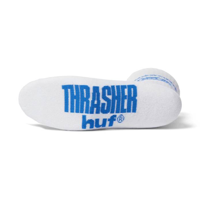 HUF x Thrasher Logo Sock (White)