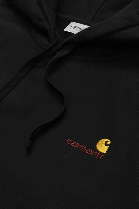 Hooded American Script Sweatshirt (Black)
