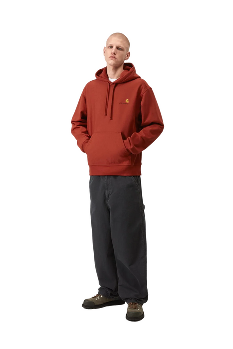 Hooded American Script Sweat (Oxide Red)