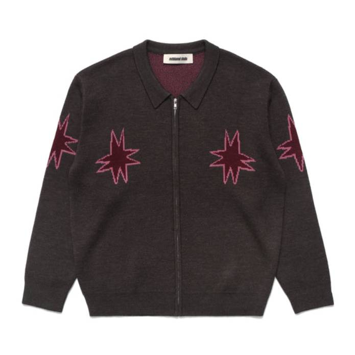 Kiki Zip Knit L/S Polo (Graphite)