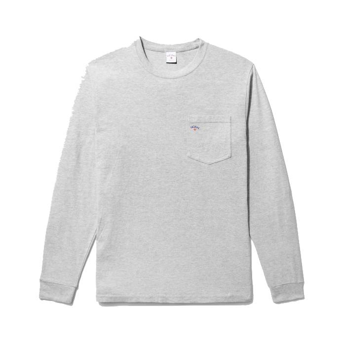 Long Sleeve Pocket Tee (Heather Gray)