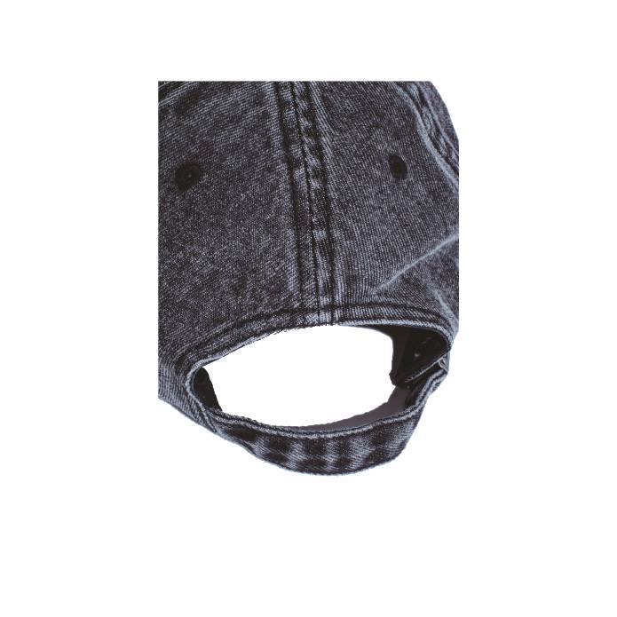 Metal Stamp Logo 6 Panel Hat (Black)