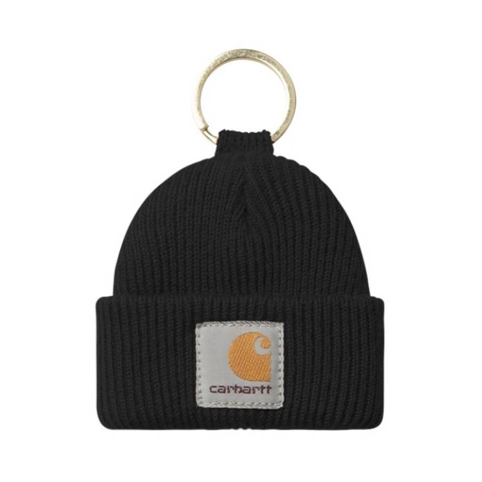 Mini Watch Hat Keychain (Black)