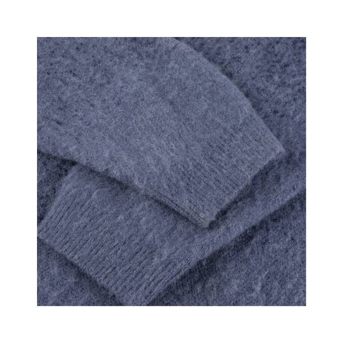 Mohair Double Zip Knit (Midnight Blue)
