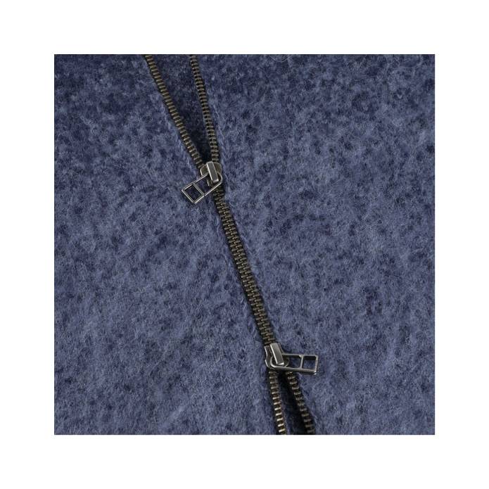 Mohair Double Zip Knit (Midnight Blue)