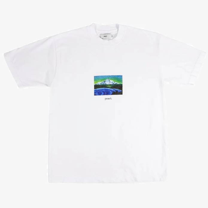 Mt. Rainier Tee by Nile Gibbs (White)