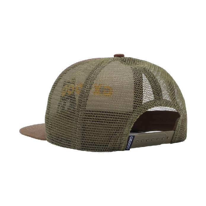 Owl Trucker Hat (Brown & Green)