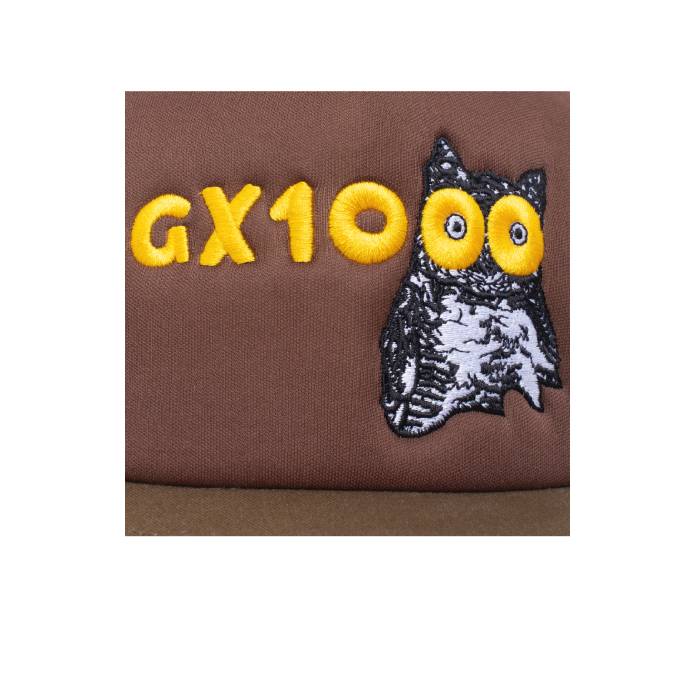 Owl Trucker Hat (Brown & Green)