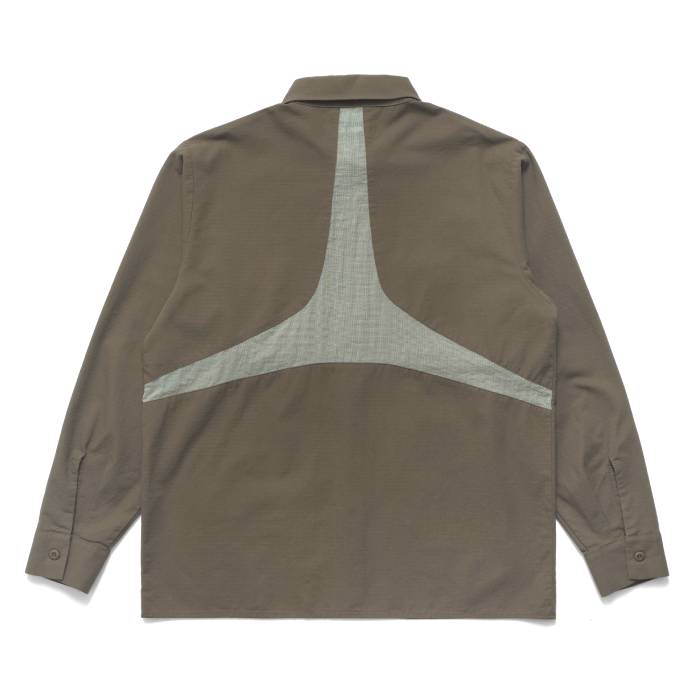 Paneled Work Shirt (Olive)