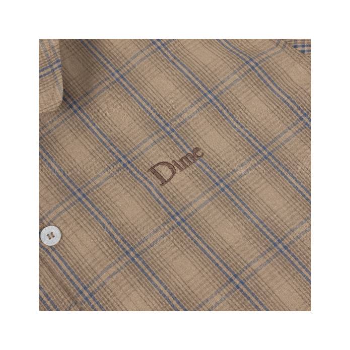 Plaid Button Up Shirt (Brown)