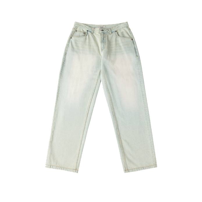 Relaxed Denim Pants (Bleached Sky)