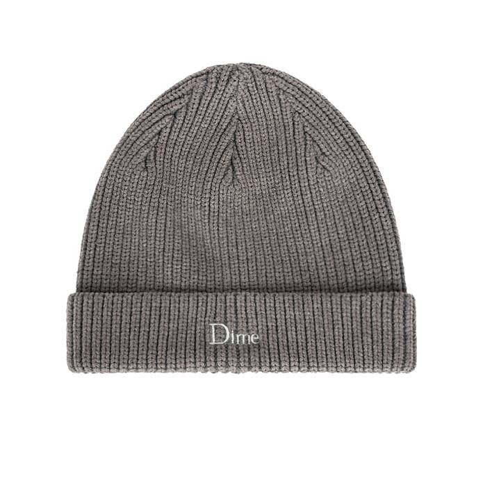 Rib Fold Beanie (Dark Gray)