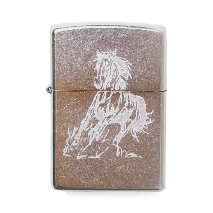 Running Horse Zippo (Silver)