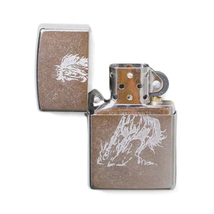 Running Horse Zippo (Silver)