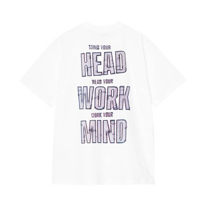 S/S Mind Your Head T-Shirt (White)