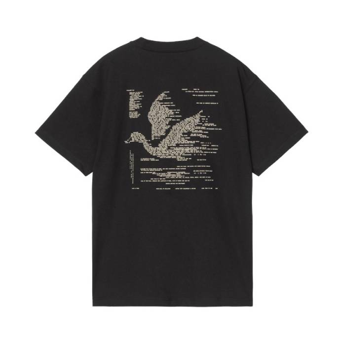 S/S Punched T-Shirt (Black)
